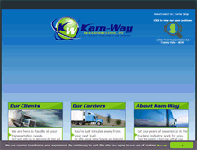 Tablet Screenshot of kamwaytransportation.com